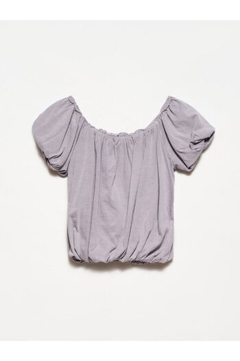 Dilvin 20660 Washed Top-Grey