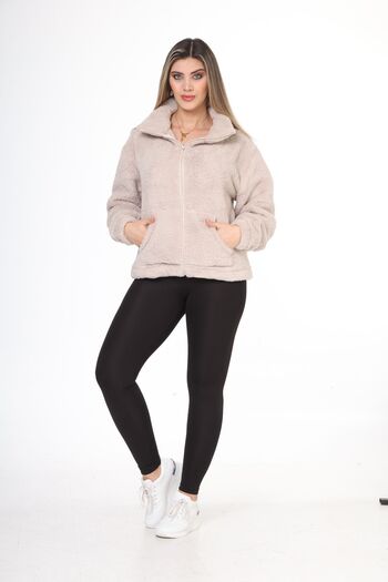Bluence Women's Wellsoft Soft Zippered Plush Coat