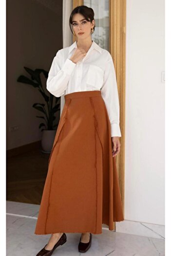 My Blog Long Tile Tassel Skirt