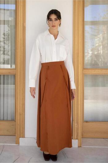 My Blog Long Tile Tassel Skirt