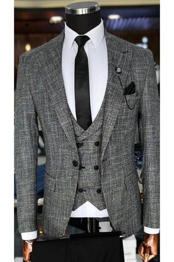 Terziayhan Takım Elbise Slim Fit Erkek Nişan Düğün