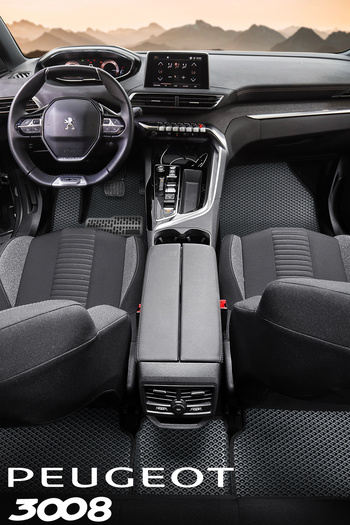 TORPEDO Peugeot 3008 2016-2024 Premium Eva Paspas Seti Tam Set Paspas Takımı - Antrasit