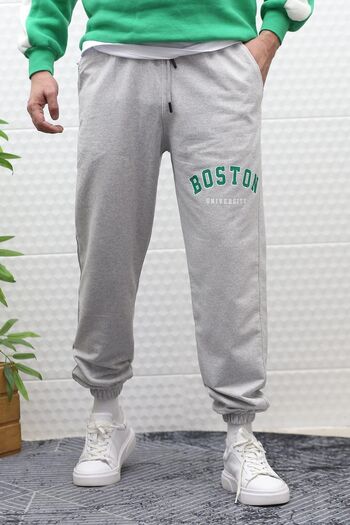 WAFRA Ανδρικό καλοκαιρινό αθλητικό παντελόνι - Boston Printed
