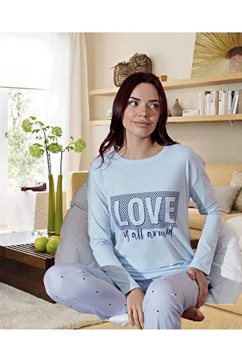 ELİTOL Set de pijamale din bumbac pentru femei