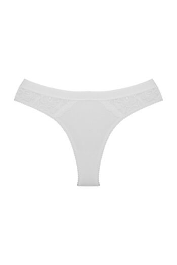 Zena 10-Piece Cotton Elastic Waist Women's Thong Panties