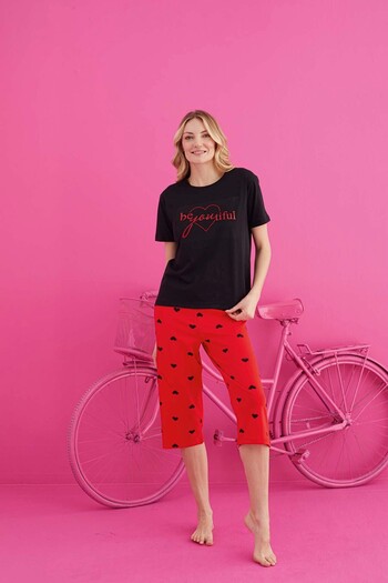ELİTOL Lycra Cotton Capri Set