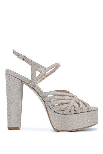 Tamer Tanca Women's - Vegan Gold Color Heeled Sandals