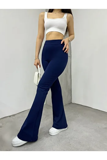 cicekhomedekor Spanish Leg Crepe Fabric Leggings High Waist Pants Big Battal Size 2xl 3xl 4xl 5xl