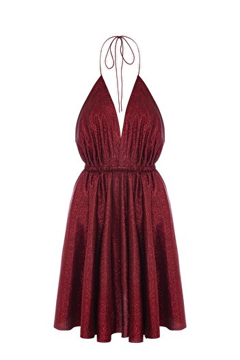 Gülşah Evecen Silver Short Dress ( Özel Tasarım Simli Elbise )