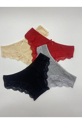DONLİZZA Lace Bikini Panties 4 Pieces