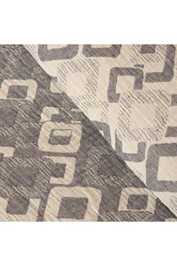 Evidea soft Gray Muslin Quadrum Bedspread - Double - 200x220 cm