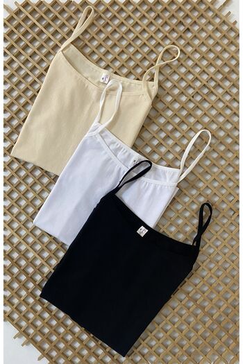 DONLİZZA Athlete Black White Skin 3 Pieces