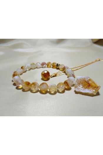 kuartz Citrine Bracelet Necklace - Expert Approved and Tested