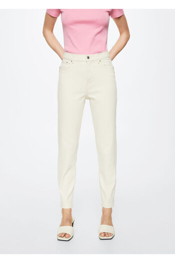 MANGO Woman Off-White Women's Pants37000232