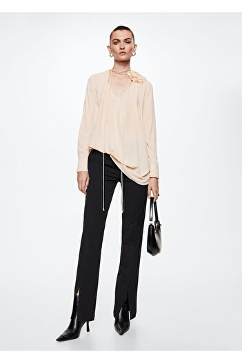 MANGO Woman Pastel Pink Women's Blouse - 37027725
