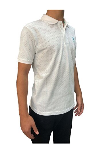 U.S. Polo Assn. Πράσινο T-Shirt Y.S.Polo με κουκκίδες - M - ST07531