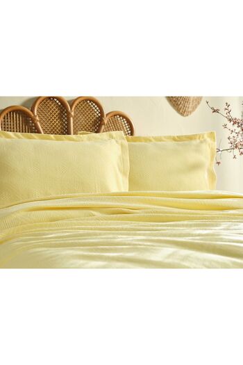 Doqu Home Lillia Pike Seti Lillia Çift Kişilik - Sarı