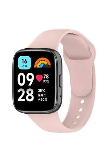 mimtec Xiaomi Redmi Watch 3 Active Uyumlu Kordon Akıllı Saat Bileklik Kordonu Yumuşak Silikon Kayış
