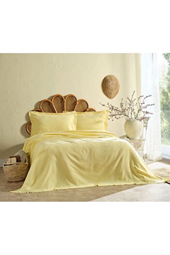 Doqu Home Lillia Pike Seti Lillia Çift Kişilik - Sarı