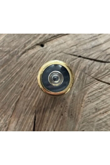 Door PİRİNÇ ÇELİK KAPI DÜRBÜNÜ AHŞAP KAPI DÜRBÜNÜ SARI RENK 14MM 5CM