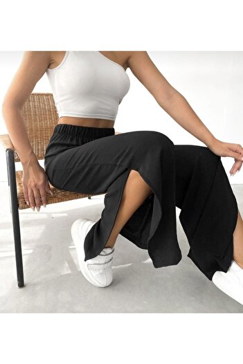 MOONBULL Women's Side Slit Trousers