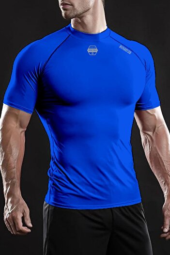 GHASSY CO. Ghassy Co. Ανδρικό αθλητικό μπλουζάκι Premium Fitness - Αναπνεύσιμο, Γρήγορο Στέγνωμα, Reflective Crest
