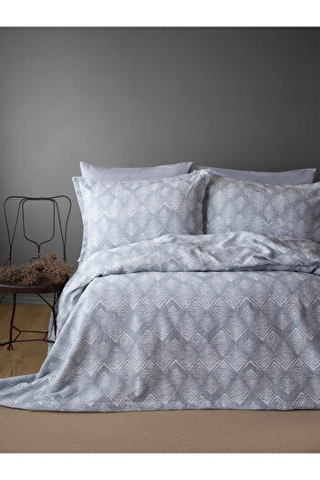 BED LİNE 230X240 cm Areca Gray Bedspread Double