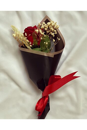 Z&B FLOWERS Single Rose Request Promise Flower Coffee Side Flower