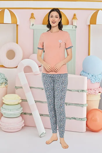 Sevim 16050 Model Printed Pajama Set