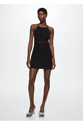 MANGO Woman Black Women's Dress37019088
