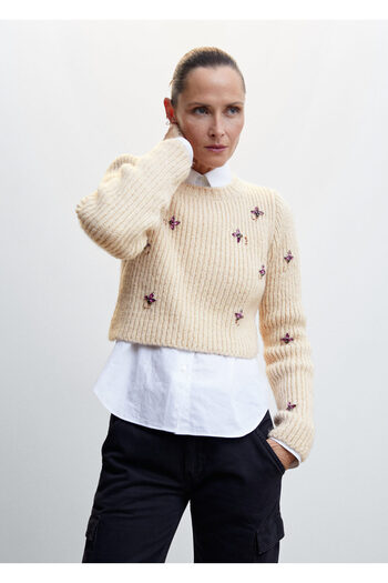 MANGO Woman Natural Women's Sweater Adult - 37018264