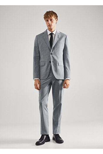 MANGO Man Gray Men's Blazer Jacket47050656