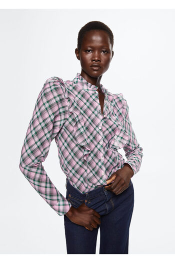 MANGO Woman Women's Pink Blouse - Model37045929