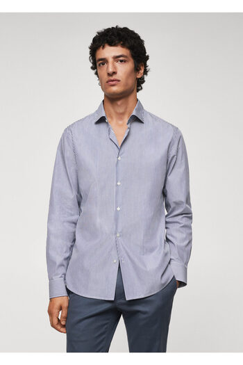 MANGO Man Bright Blue Men's Shirt47030650