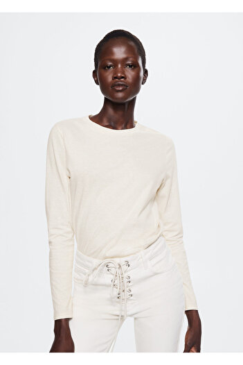 MANGO Woman Γυναικείο Φυσικό T-Shirt