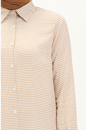 sefamerve Mink Viscose Printed Tunic - 2553-02