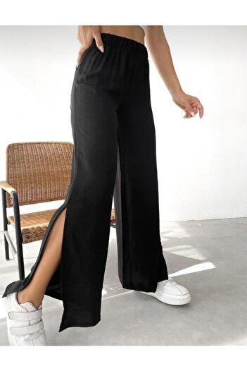 MOONBULL Women's Side Slit Trousers