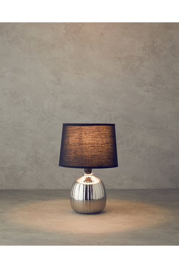 English Home Belva Ceramic - Silver Lampshade