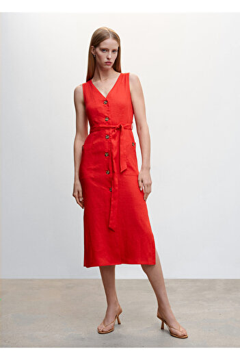 MANGO Red Women's Dress47007108