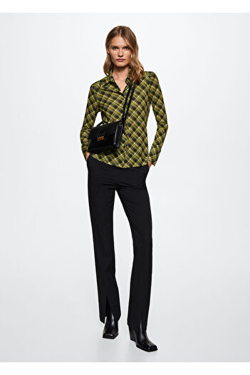 MANGO Woman Women's Yellow Shirt - 37067766