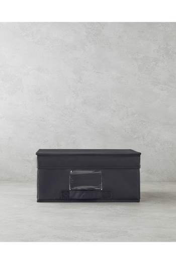 English Home Black Sylvia Polyester Storage Box