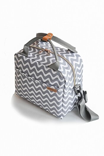 SUNSHINE Waterproof Thermal Lunch Bag Lunchbox Wavy Pattern
