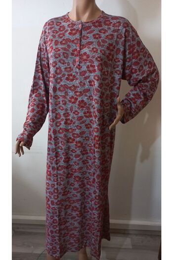 Flamingo Long Printed Night Dress