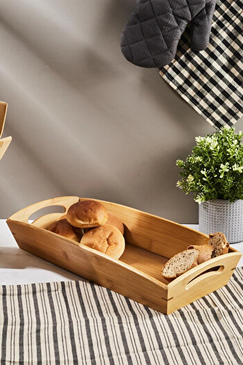 Karçiçeği Home Perotti Bamboo Bread Bowl - Large 44*20*8cm