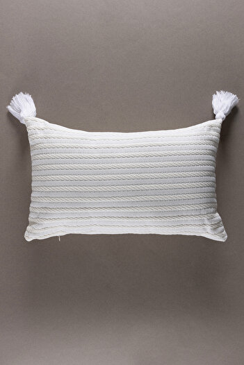 Koza Home Ecru Dolce Hair Braid Pillow - 35x55 5041