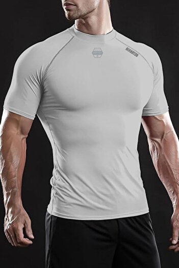 GHASSY CO. Ghassy Co. Ανδρικό αθλητικό μπλουζάκι Premium Fitness - Αναπνεύσιμο, Γρήγορο Στέγνωμα, Reflective Crest