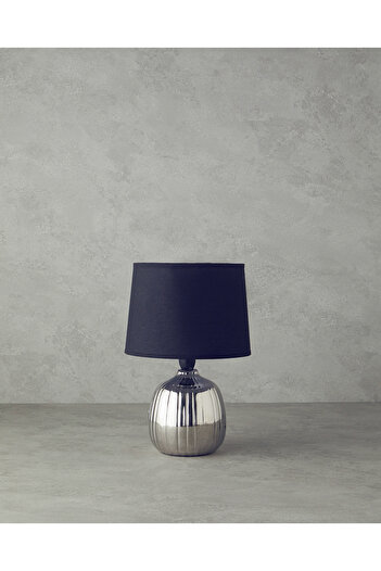 English Home Belva Ceramic - Silver Lampshade
