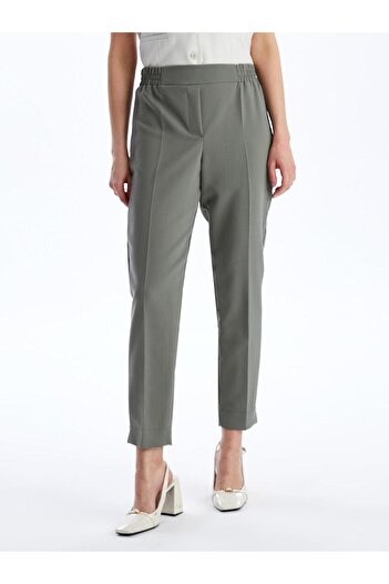 LC Waikiki LCWAIKIKI Classic Beli Lastikli Standart Fit Kadın Pantolon