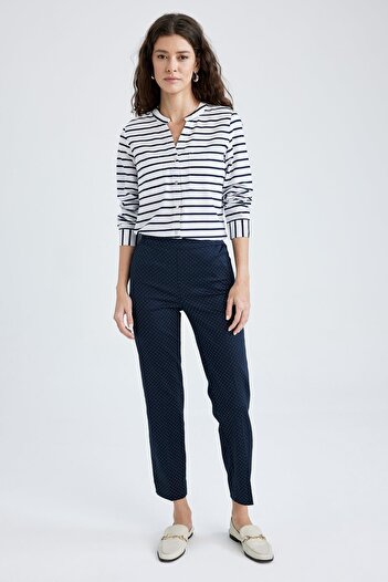 DeFacto High Waist Straight Leg Satin Trousers - Valentina Cigaret J8741az23sm