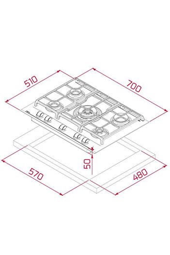 Teka Urban Serisi Gri Set ( Hlb 8400 St - Gzc 75330 - Dlv 68660-ml 8220 Bıs )